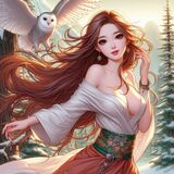 慕夏風情的女子.上篇 AI Generated