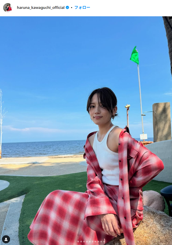 [Image] Extremely rare! Haruna Kawaguchi likes 300,000 likes on the SEXY photo of the bare leg do-up wwwwww 3th image
