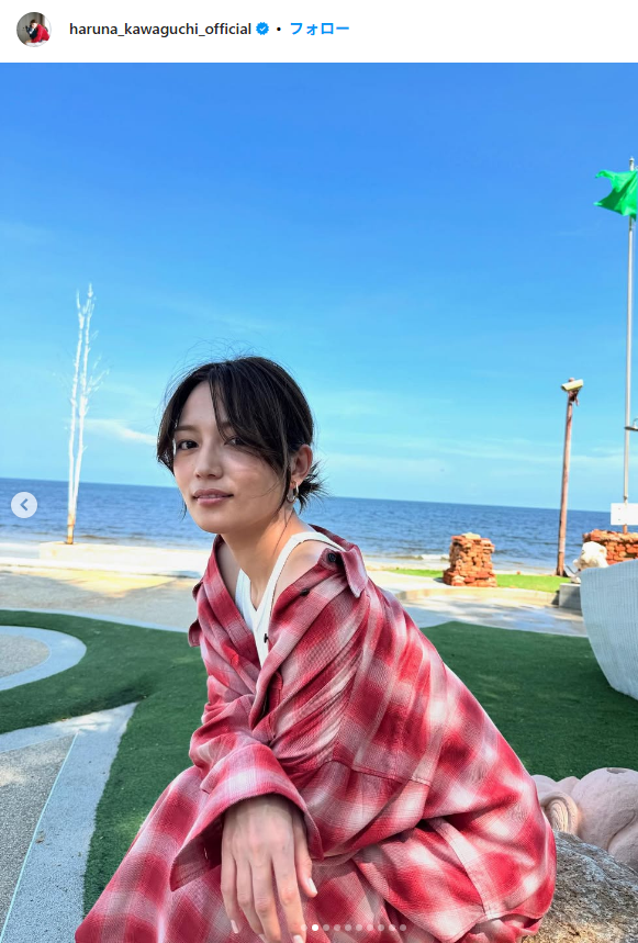 [Image] Extremely rare! Haruna Kawaguchi likes 300,000 likes on the SEXY photo of the bare leg do-up wwwwww 4th image