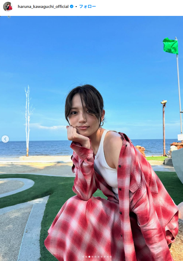 [Image] Extremely rare! Haruna Kawaguchi likes 300,000 likes on the SEXY photo of the bare leg do-up wwwwww 5th image
