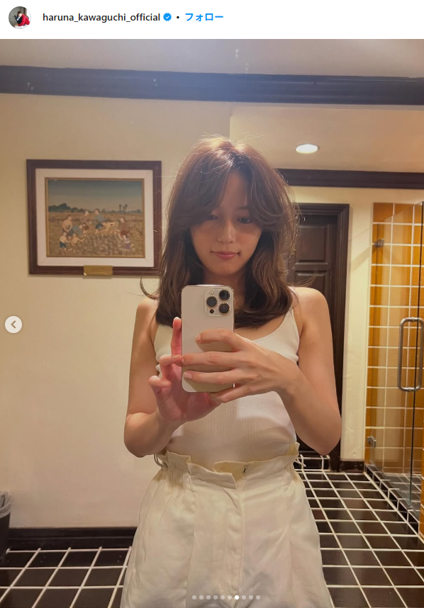 [Image] Extremely rare! Haruna Kawaguchi likes 300,000 likes on the SEXY photo of the bare leg do-up wwwwww 9th image