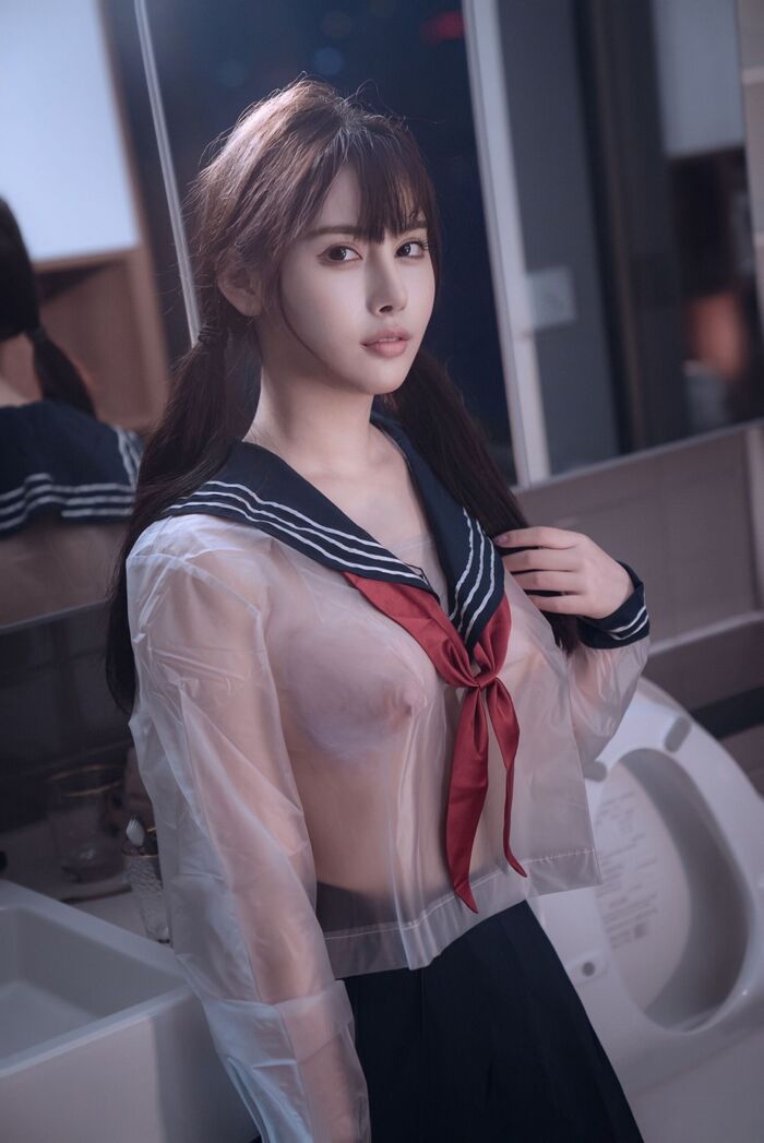 Innocent student girl tattooed with lewd lines to show you what is called lust and flesh (11P) 2th image