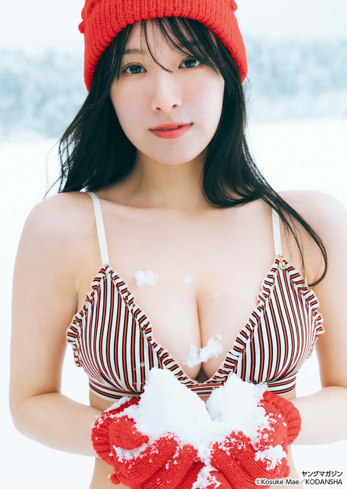 - [Colossal breasts image] A girl with a perfect face and body (21), the destructive power of swimsuit gravure is dangerous wwwwww Miss Magazine Hazuki Kurea's large volume bust shocks fans!! 33th image
