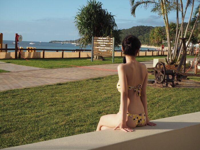 [Image] Kikuchi Himena, a 20-year-old huge breasts girl, a lewd SNS goes viral wwwwwww The sexy off-shot of the latest photo book is a big response!! 6th image