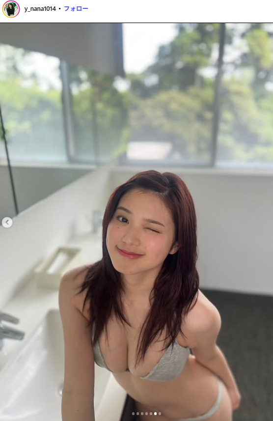 'Super vertical navel' 19-year-old fair-skinned busty actress raves for her nice body!! Nanaka Yano, the off-shot of the swimsuit pictorial was a big response!! 12th image