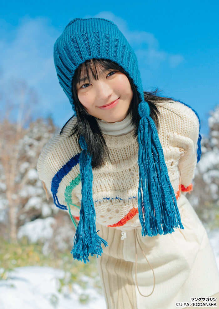 'Super vertical navel' 19-year-old fair-skinned busty actress raves for her nice body!! Nanaka Yano, the off-shot of the swimsuit pictorial was a big response!! 60th image
