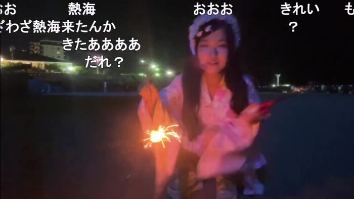 Popular streamer Shichu. Nico live fireworks broadcast accident in yukata 11th image