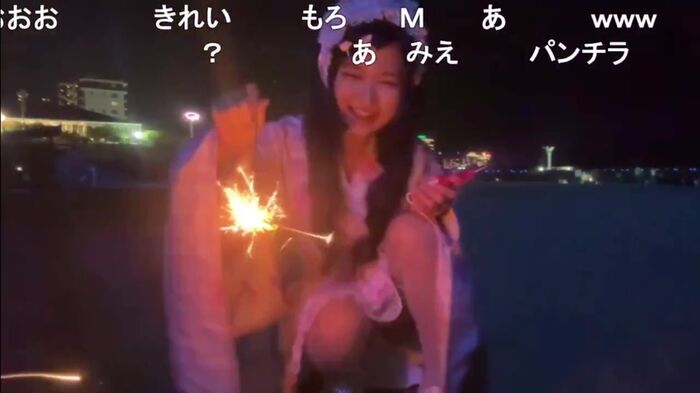 Popular streamer Shichu. Nico live fireworks broadcast accident in yukata 9th image