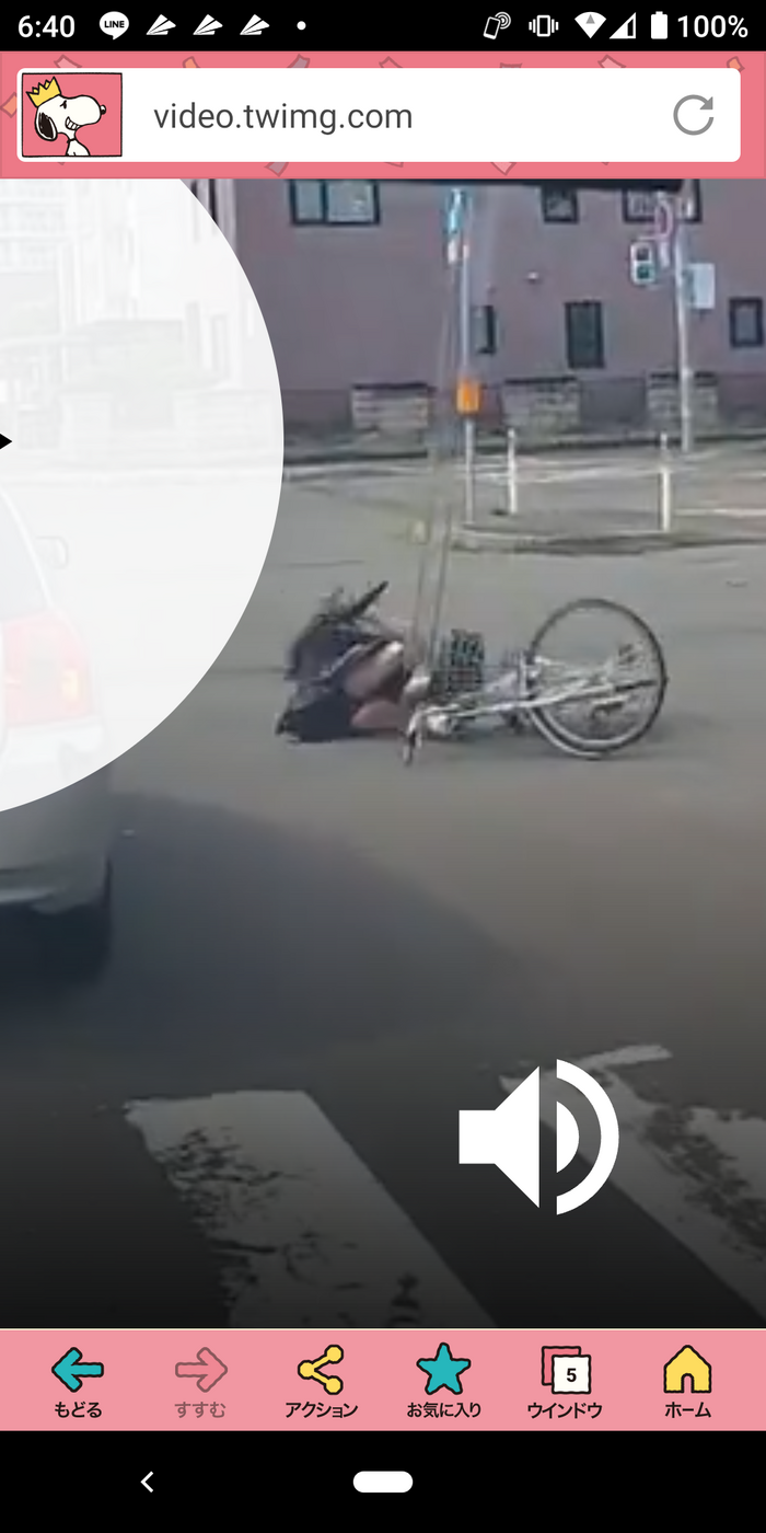 札幌JKが信号無視で車に轢かれてパンツが丸見えになる交通事故 3th image