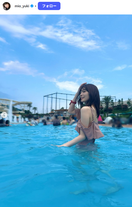 [Image] Innocent actress (26) who appeared in the morning drama, finally lifted the ban on her first swimsuit wwwwwwwwwww Yuki Miao, revealed her first bikini in her life and received a response!! 10th image
