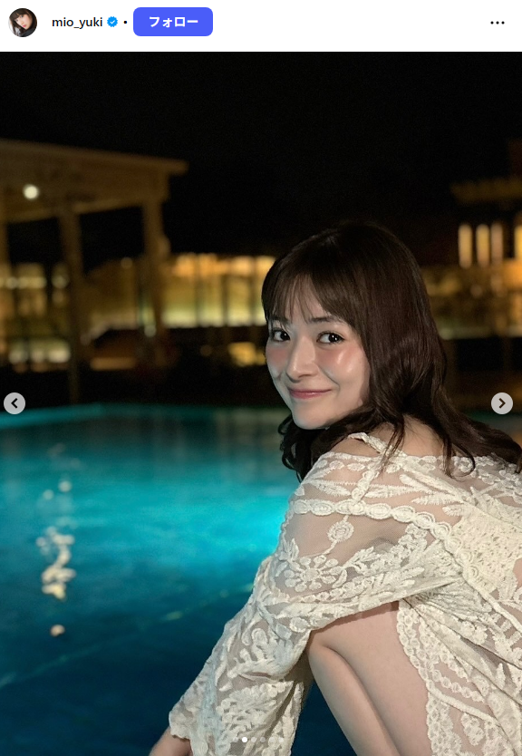 [Image] Innocent actress (26) who appeared in the morning drama, finally lifted the ban on her first swimsuit wwwwwwwwwww Yuki Miao, revealed her first bikini in her life and received a response!! 5th image