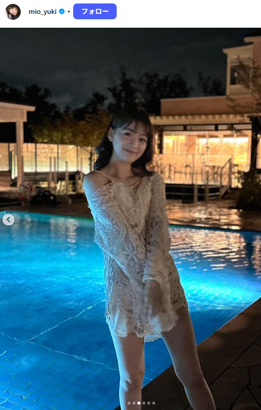 [Image] Innocent actress (26) who appeared in the morning drama, finally lifted the ban on her first swimsuit wwwwwwwwwww Yuki Miao, revealed her first bikini in her life and received a response!! 6th image