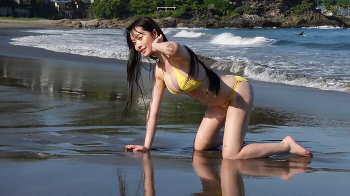 [Image] Active ballerina who has grown into an adult, swimsuit pictorial is too sexy wwwwwww Takatsuru Momoha (22), wearing a bikini and opening up the finest body of B91 W61 H89!! 16th image