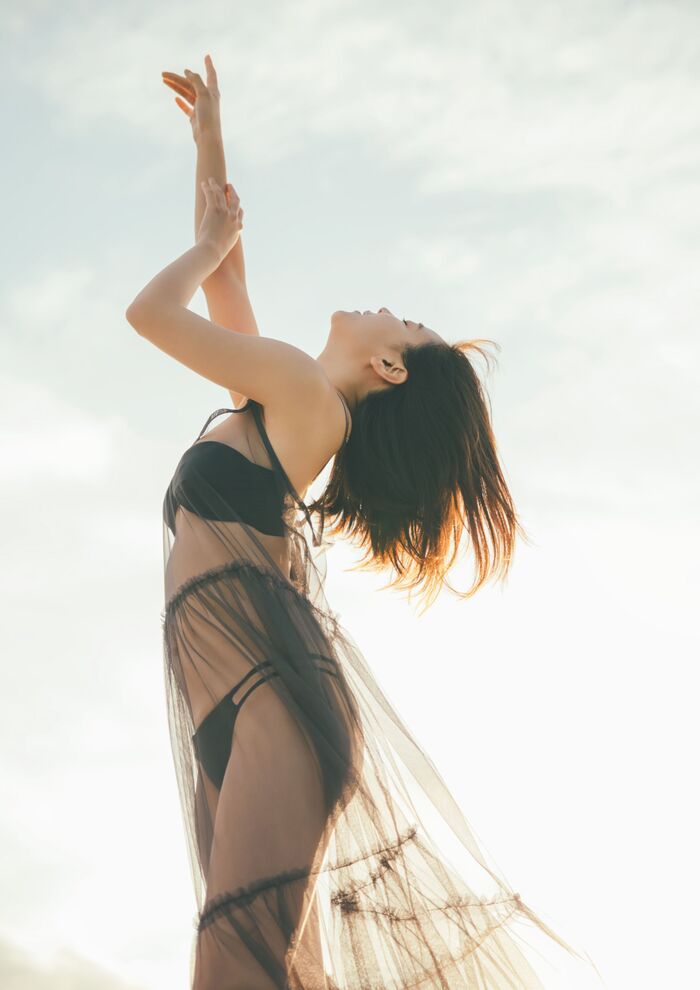Former NMB48 Miru Shiroma, the service spirit just before the release of the photo book does not stop and shows off a high leg like a wash www 11th image