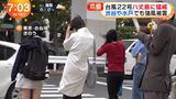 A broadcast accident in which a girl's skirt is turned up in a live broadcast of Typhoon No. 22 on Mezamashi TV