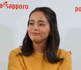 Here is a close-up photo of Rosa Kato, who announced her divorce